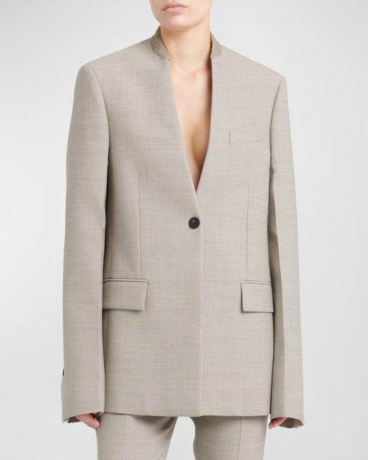 Ferragamo Single-Breasted Blazer Jacket
