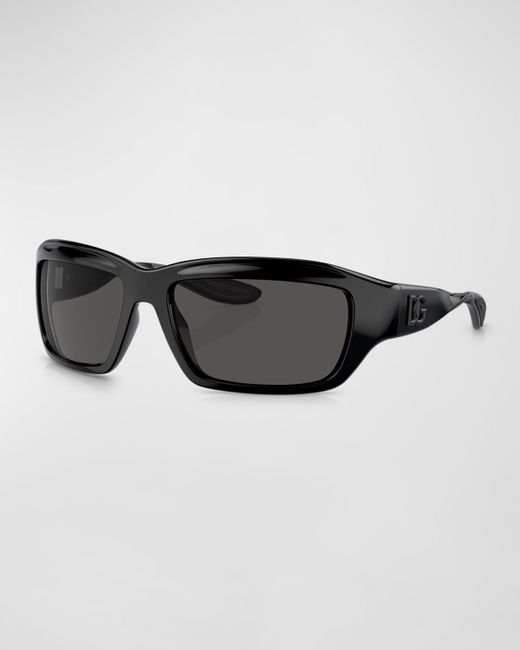 Dolce & Gabbana Plastic Rectangle Sunglasses