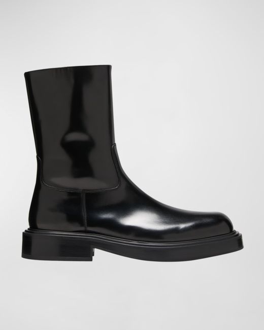 Ferragamo Formia Leather Zip Ankle Boots