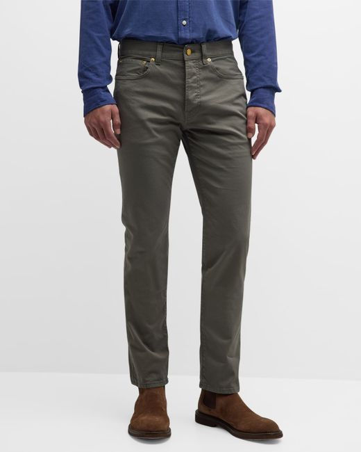 Sid Mashburn Slim Straight Twill 5-Pocket Pants
