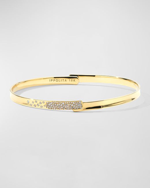 Ippolita Chimera 18K Gold Overlapping Bangle with Diamonds