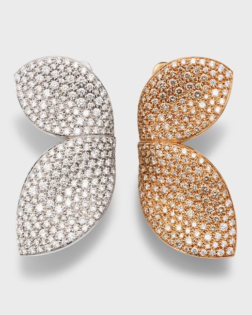 Pasquale Bruni Giardini Segreti 18K White Gold and Diamond Earrings