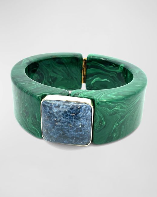 Gas Bijoux Arty Acetate Bracelet with Gemstone