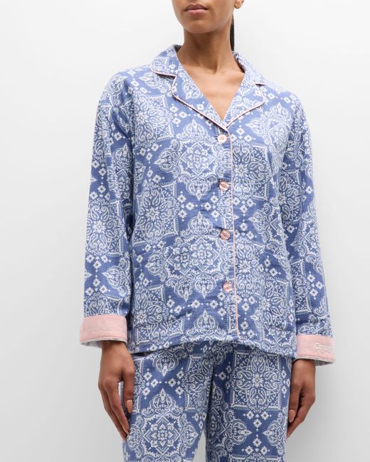 P.J. Salvage Printed Cotton Flannel Pajama Set