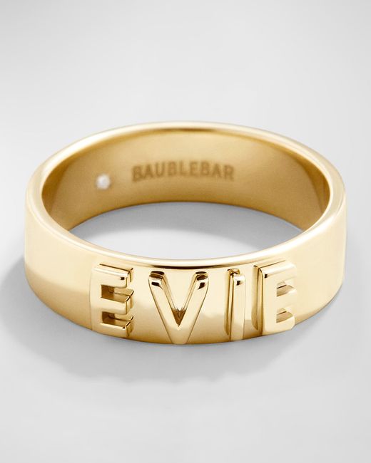 Baublebar 18K Plated Custom Block Ring
