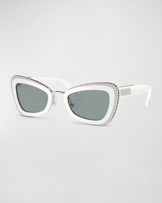 Swarovski Pavé Acetate Cat-Eye Sunglasses