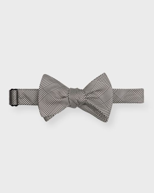 Paul Stuart Check Self-Tie Bow Tie