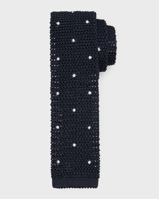 Sid Mashburn Dotted Silk Knit Tie