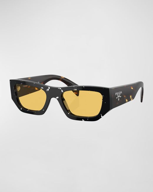 Prada Logo Acetate Cat-Eye Sunglasses