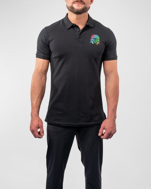 Maceoo Polo Shirt with Multicolor Logo