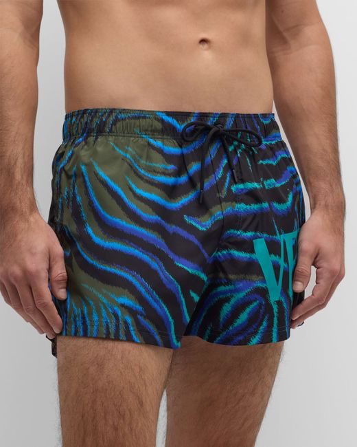 Versace Tiger Logo Swim Shorts