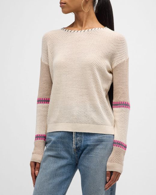 Lisa Todd Arm-Our Pointelle Knit Whipstitch Pullover