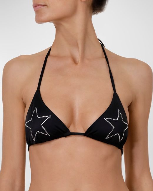 Stella McCartney Diamante Star Triangle Bikini Top