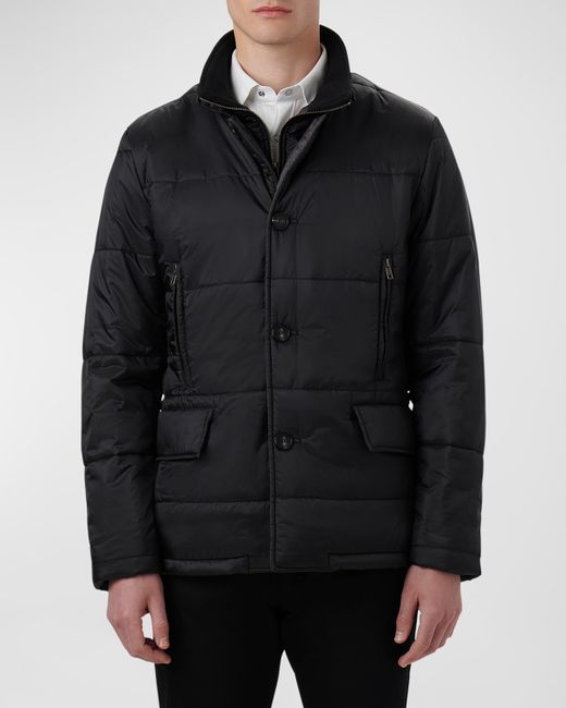 Bugatchi Quilted Jacket with Inner Bib
