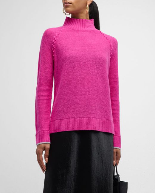 Lisa Todd Soft Supply Mock-Neck Cashmere Sweater