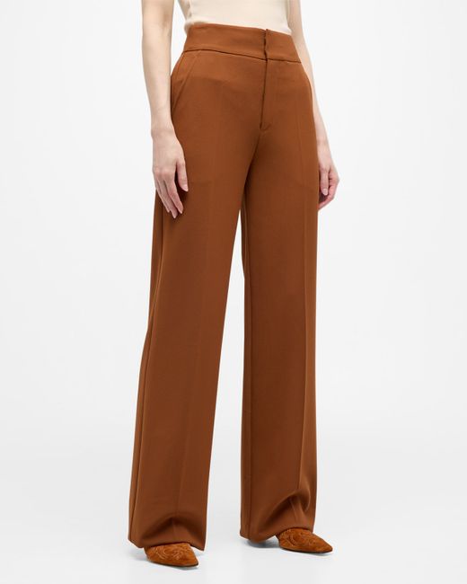 Frame Relaxed Wide-Leg Trousers