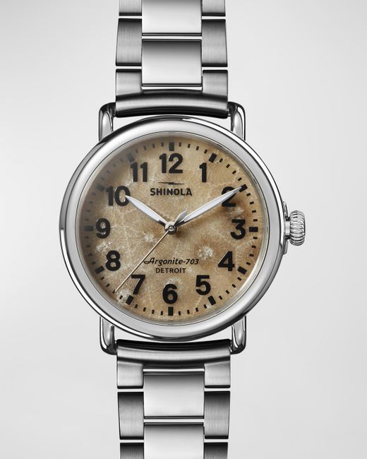 Shinola Runwell Stone-Dial Bracelet Watch 41mm