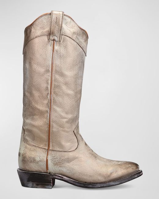 Frye Billy Daisy Leather Tall Western Boots