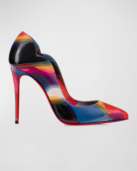 Christian Louboutin Hot Chick Illusion Red Sole Pumps