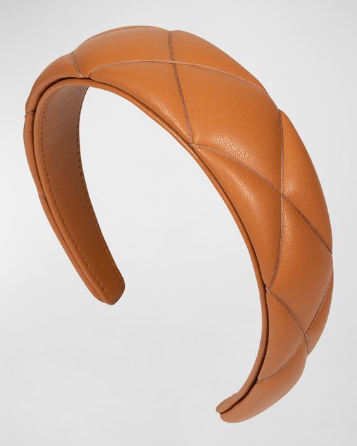 Jennifer Behr Hannah Quilted Leather Headband