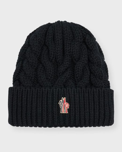 Moncler Wool Cable-Knit Beanie