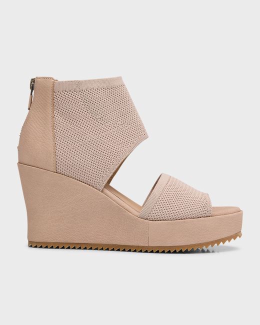 Eileen Fisher Leto Knit Wedge Sandals