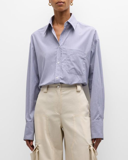 Twp Big Joe Button-Front Shirt Superfine Cotton