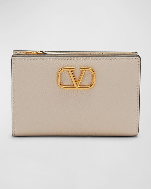 Valentino Garavani VLOGO Flap Leather Wallet