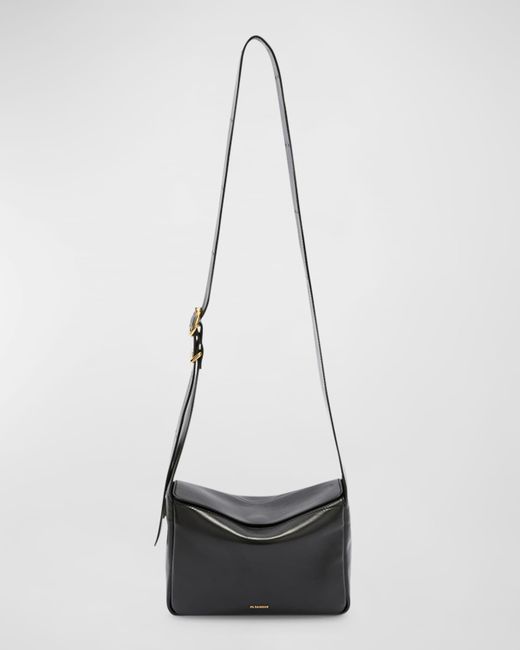 Jil Sander XS Fold-Over Flap Leather Shoulder Bag