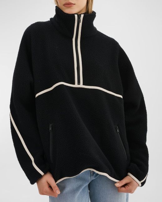 LaMarque Helsa Fleece Piped Pullover Sweater