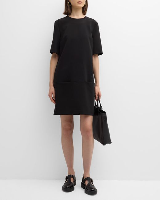 Rosetta Getty Cady Short-Sleeve Mini Shift Dress
