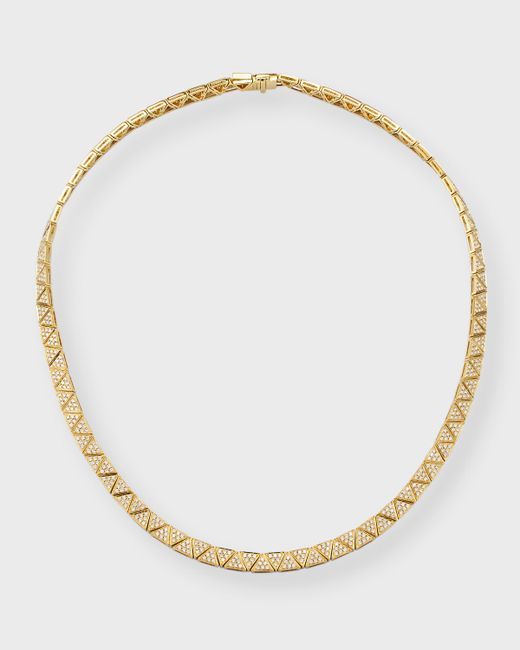 Anita Ko 18K Gold Thin Pave Diamond Necklace