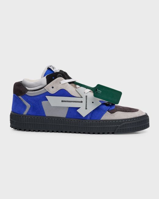 Off-White Floating Arrow Suede Low-Top Sneakers
