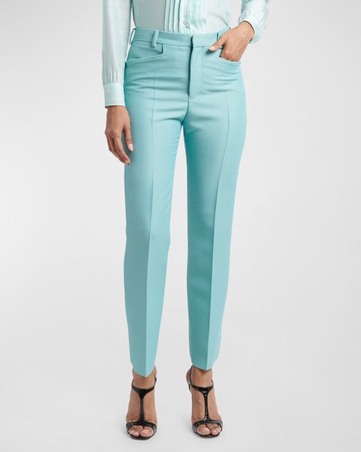 Tom Ford Tailored Straight-Leg Wool Trousers