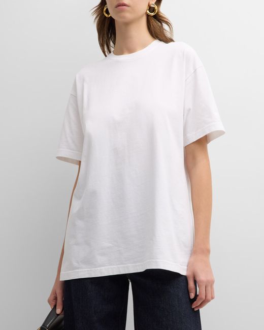 Totême Short-Sleeve Straight Cotton T-Shirt