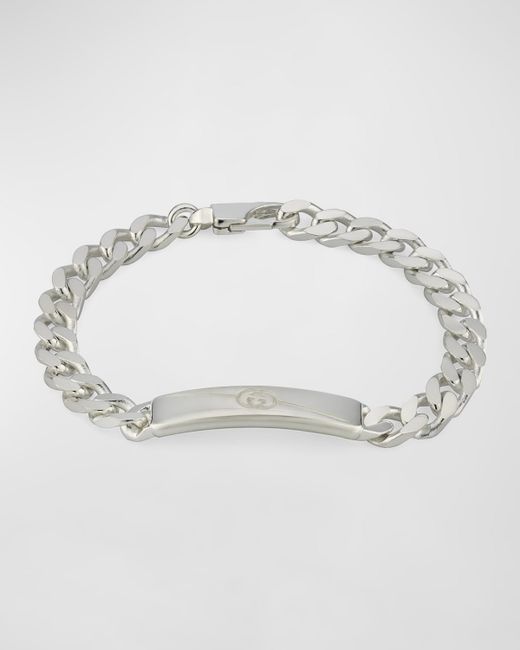 Gucci Diagonal Interlocking G Chain Bracelet