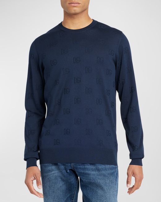 Dolce & Gabbana DG Jacquard Silk Sweater