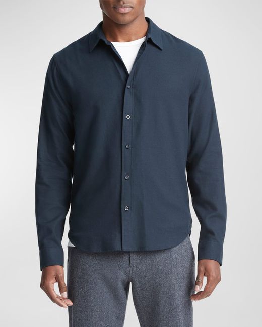 Vince Cotton-Wool Casual Button-Down Shirt