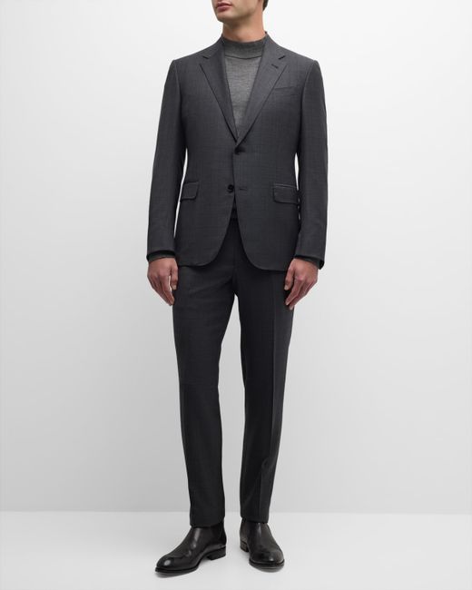 Z Zegna Prince of Wales Wool Suit