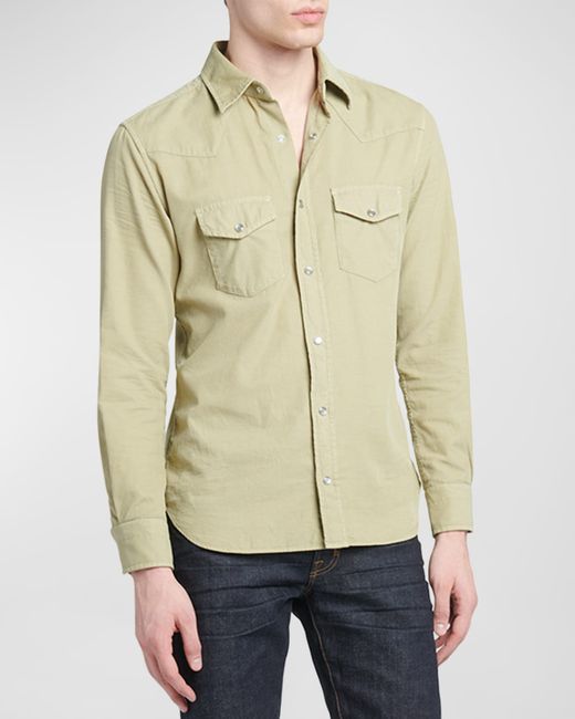 Tom Ford Slim Fit Western Button-Down Shirt