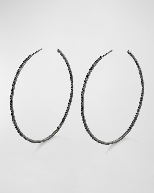 Sheryl Lowe Inside-Out Diamond Hoop Earrings