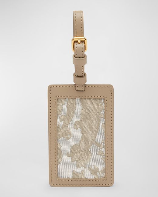 Versace Jacquard Embroidered Luggage Tag