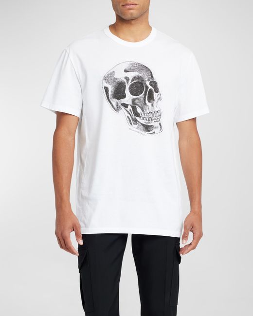 Alexander McQueen Obscured Flower Skull-Print T-Shirt