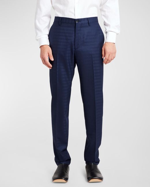 Etro Wavy Jacquard Suit Trousers