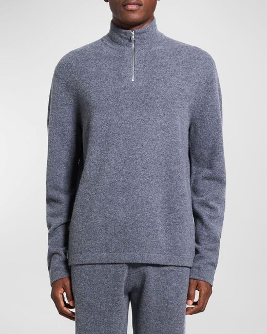 Theory Geder Wool Quarter-Zip Sweater