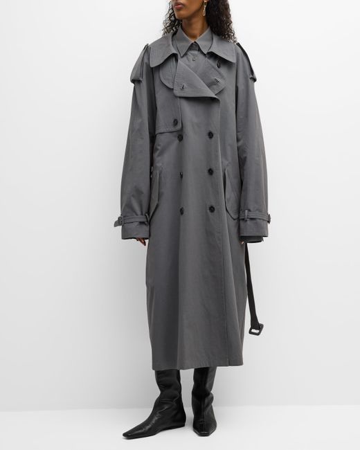 The Row Avio Belted Long Trench Coat