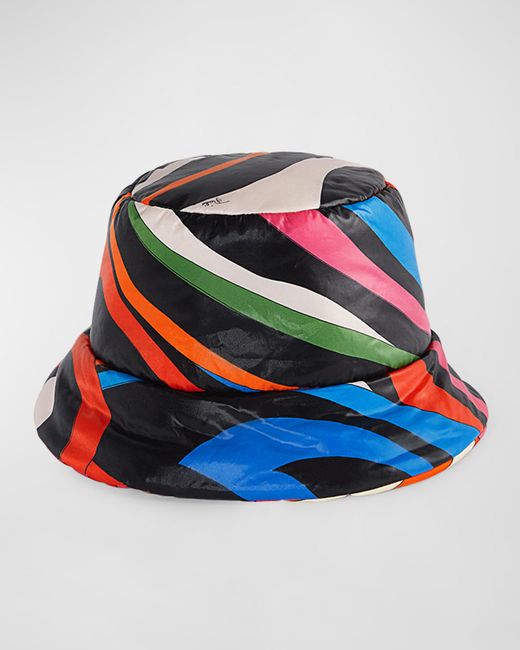 Emilio Pucci Patterned Nylon Silk Twill Bucket Hat