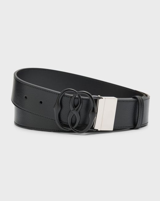 Bally Reversible Leather Emblem Belt