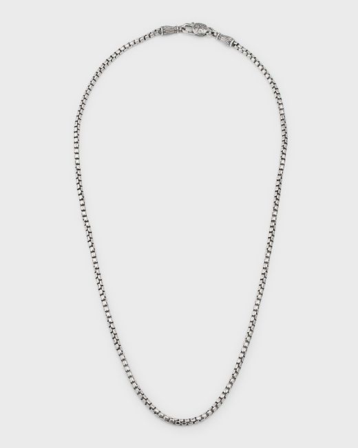 Konstantino Sterling Box Chain Necklace 22L