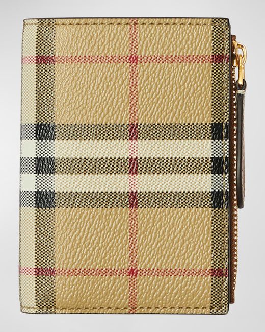 Burberry Small Check Bifold Wallet